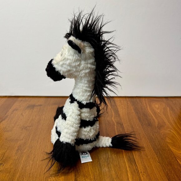 JELLYCAT London Dainty Zebra Plush Toy 20" Striped Soft Stuffed Animal Retired - Picture 5 of 9